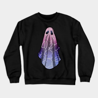 Omnisexual Pride Flowery Ghost Crewneck Sweatshirt